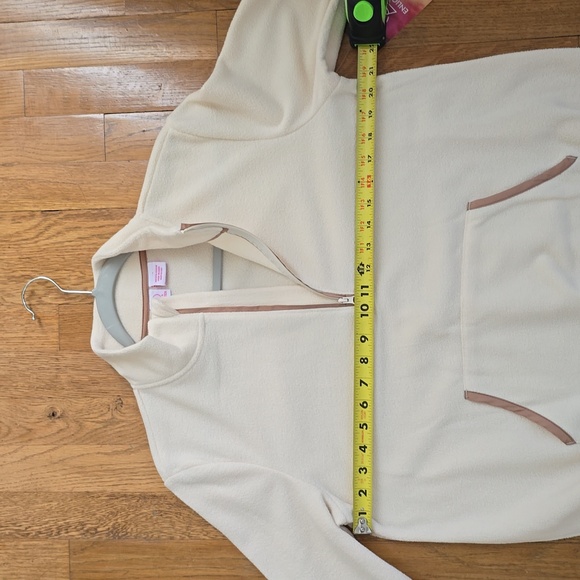 ENLIGHTEN BRAND WOMEN'S IVORY LONG SLEEVE PULLOVER FLEECE SIZE MEDIUM - Picture 9 of 14